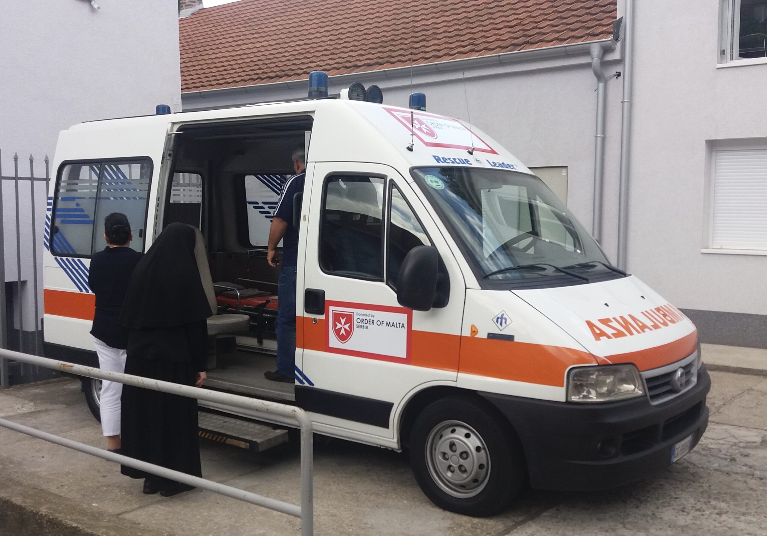 Monastery of Izvor, “Make a WISH”: an ambulance.