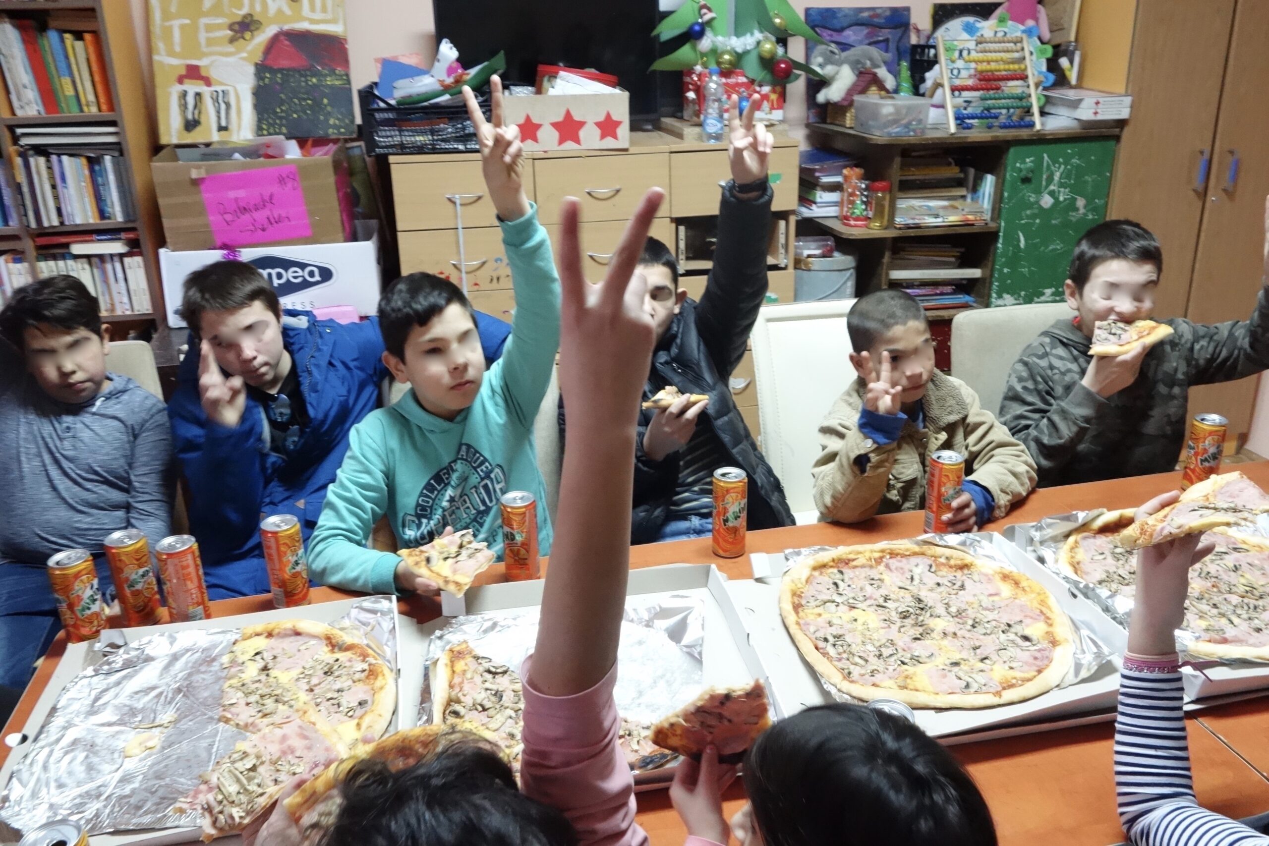 Christmas atmosphere at the “Shelter for children” in Belgrade